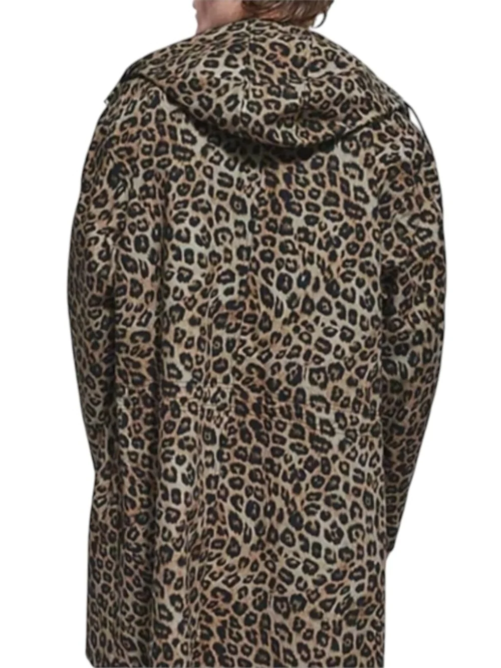 The Kooples Leopard Print Waterproof Parka Jacket Size 1 (Small) NWT
